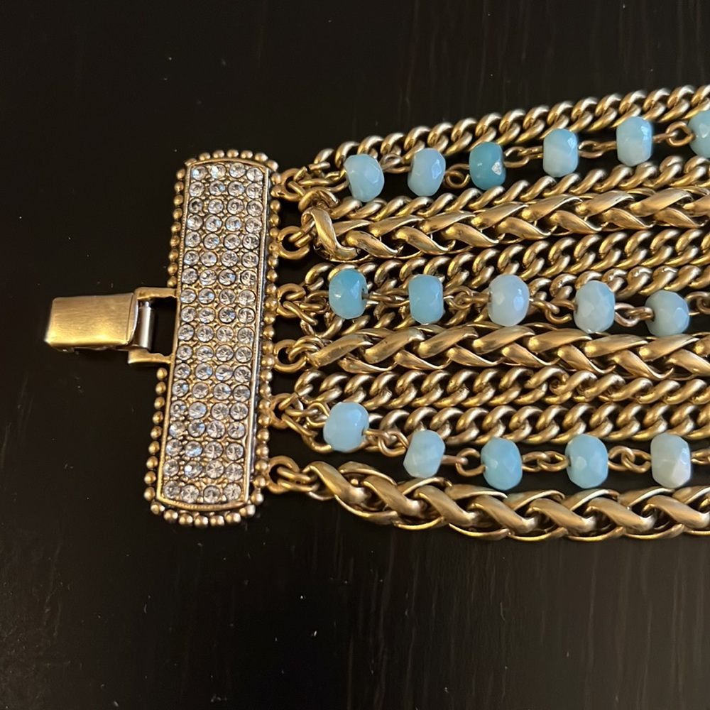 Chain and Rhinestone Bracelet. - Picture 3 of 8